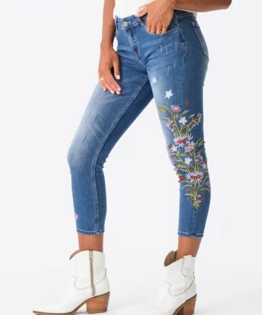 Jeans bordado