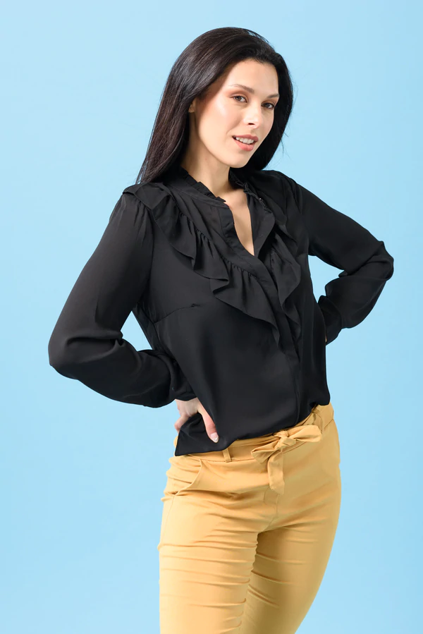 Camisa Beatrice Negra