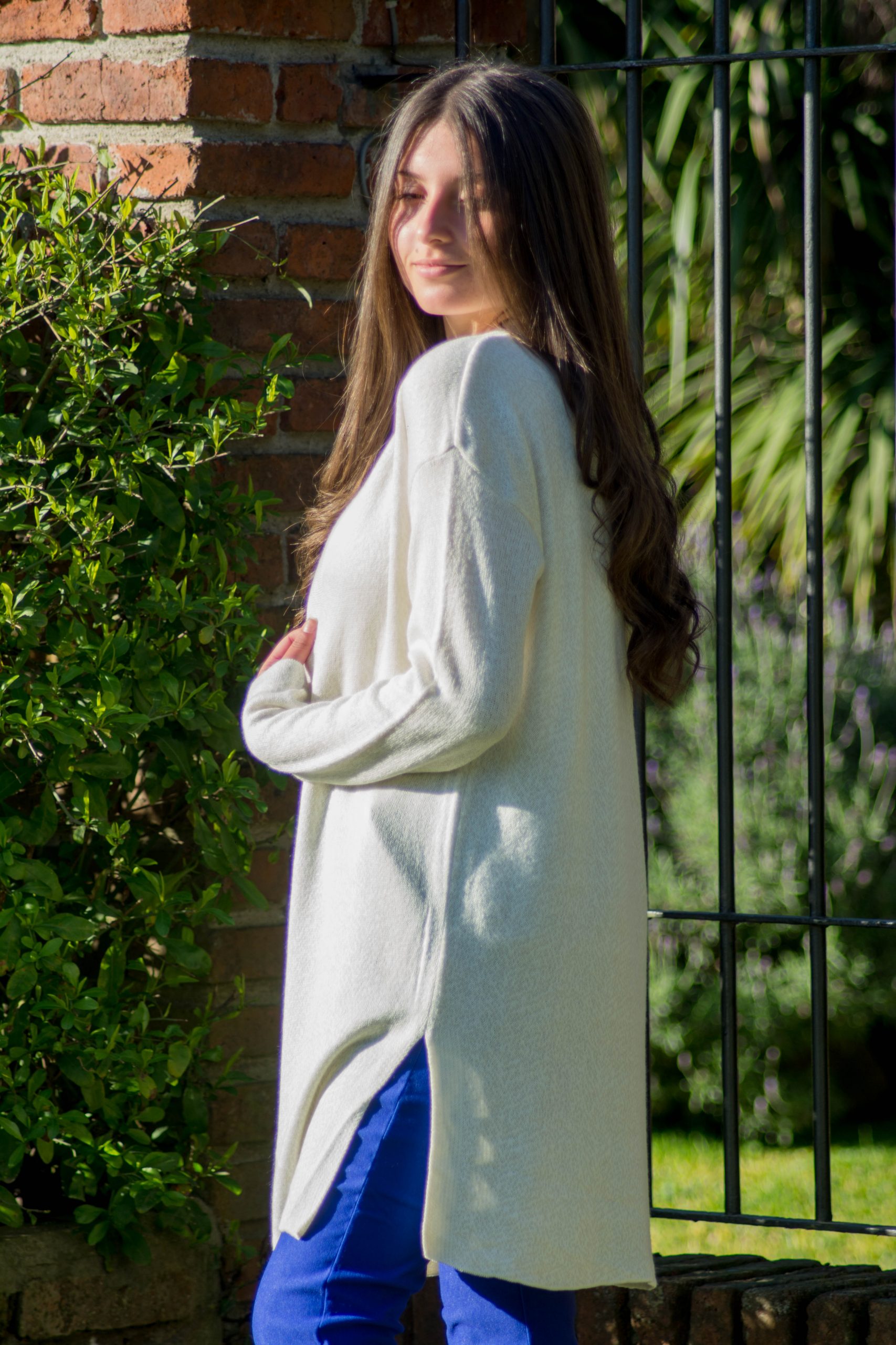 Saco básico largo viscosa