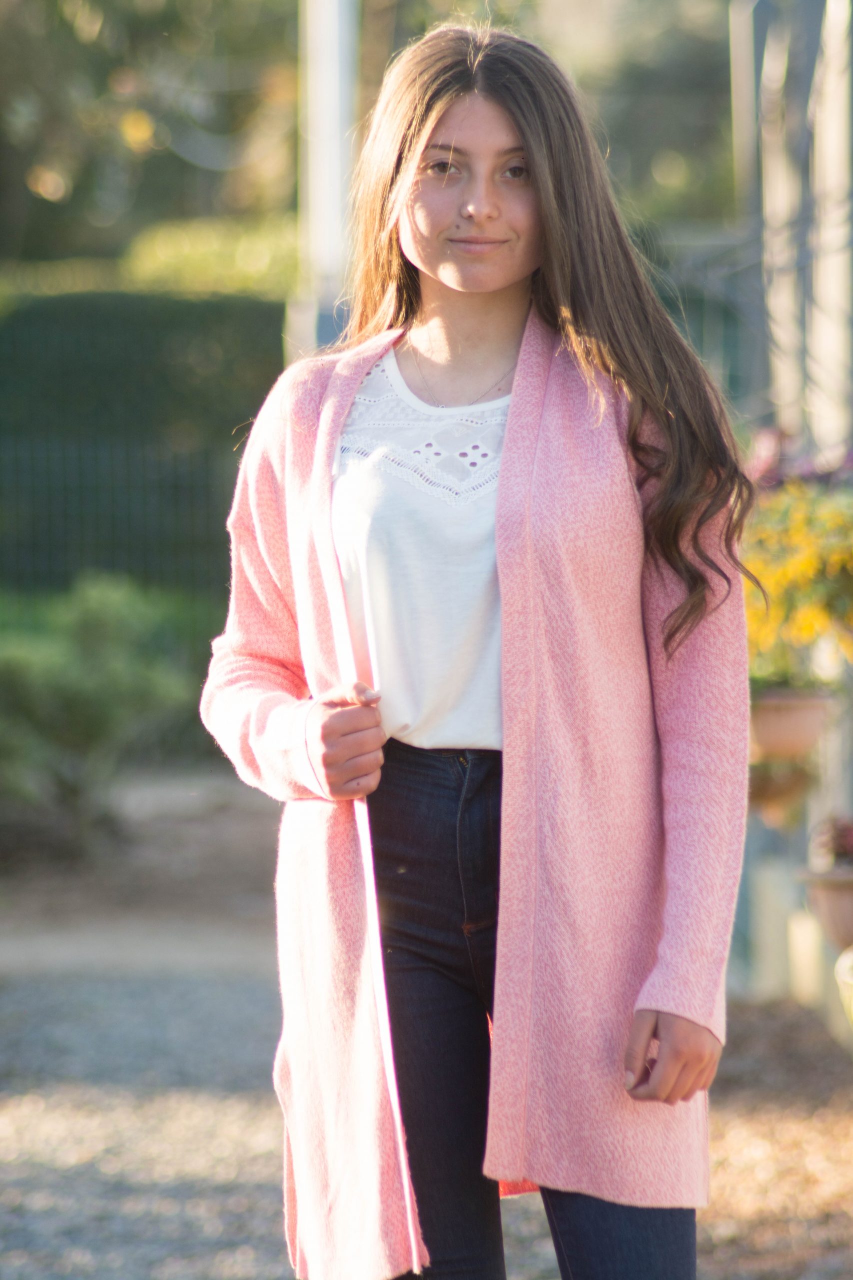 Saco básico largo viscosa